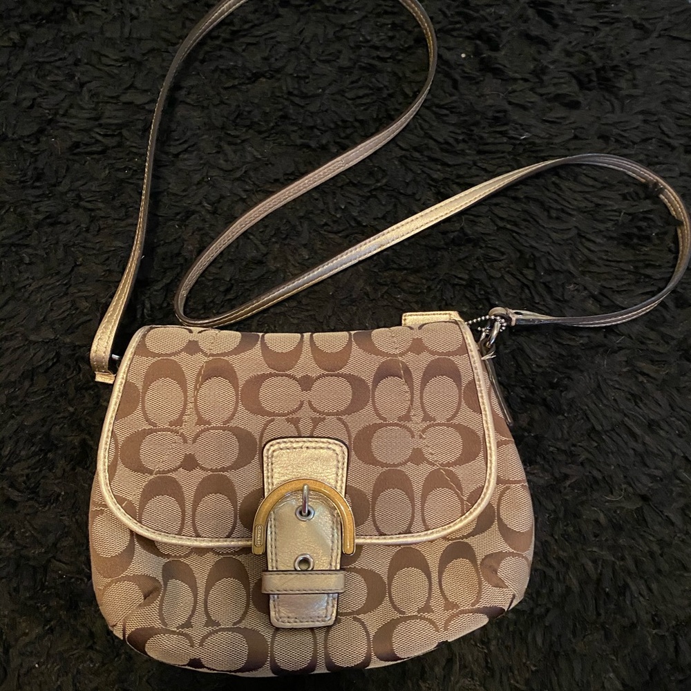 Gorgeous gold Coach crossbody!